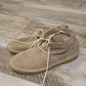 H&M Women's Taupe Suede Chukka Boots